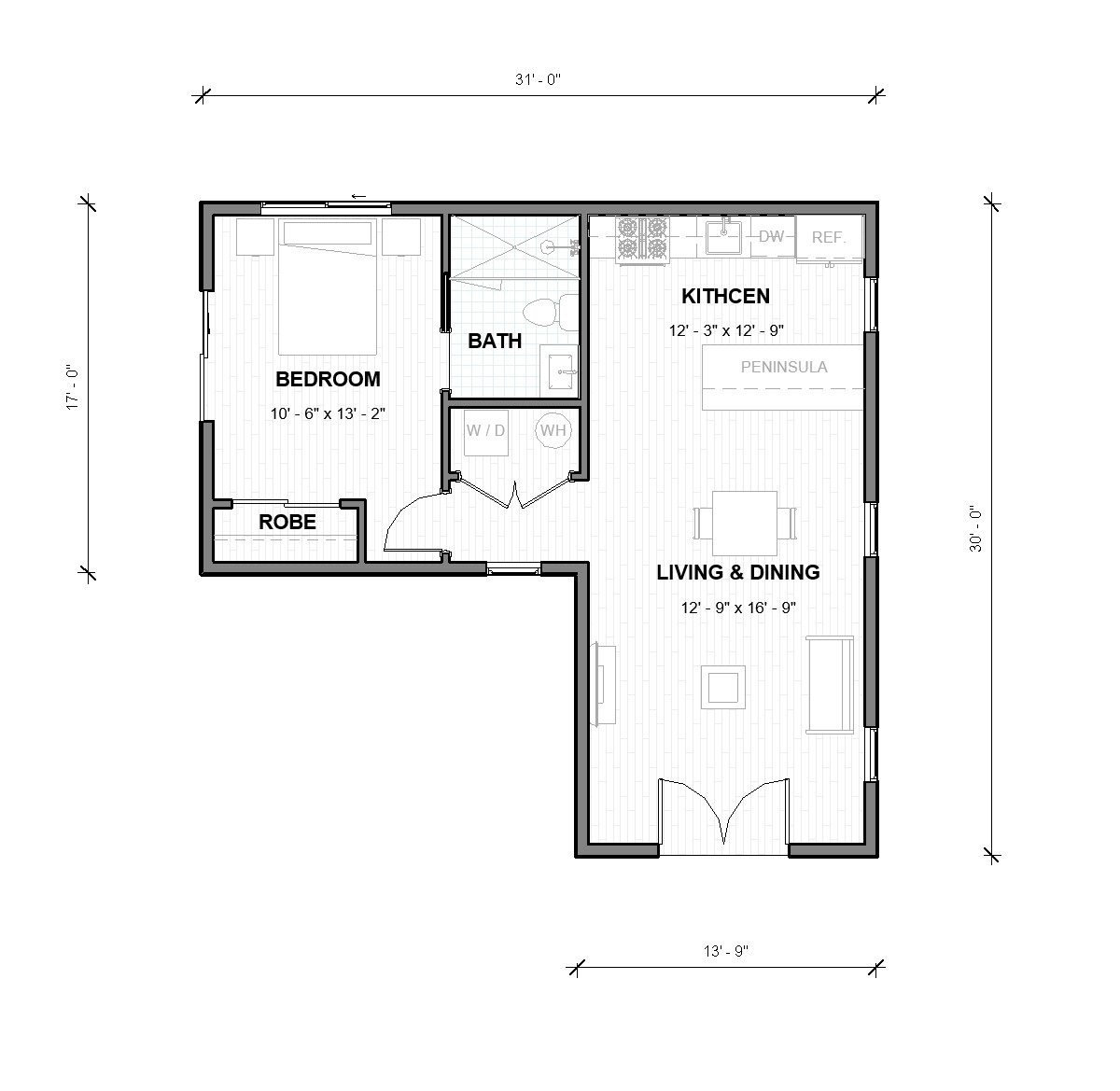 B-705 floor plan